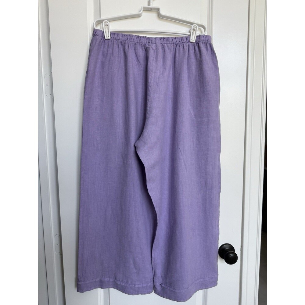 Bryn Walker Linen Lavender Women's Pants - Picture 2 of 8